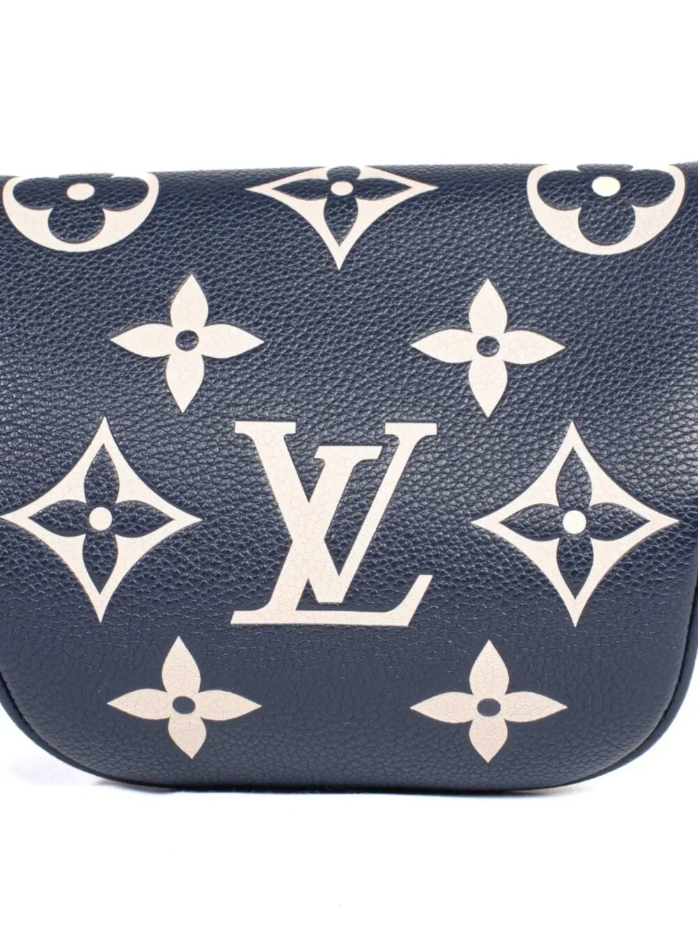 Authentic Louis Vuitton Empreinte Monogram Giant Mini By The Pool Bumbag Navy - Picture 2 of 9